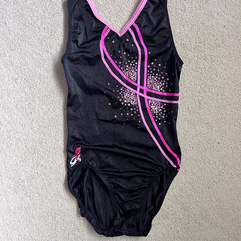 GK Black and Pink Leotard